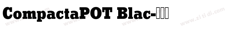 CompactaPOT Blac字体转换